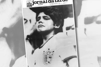 Reprodução da capa do Jornal da Tarde de 5 de julho de 1982, matéria sobre jornalismo.