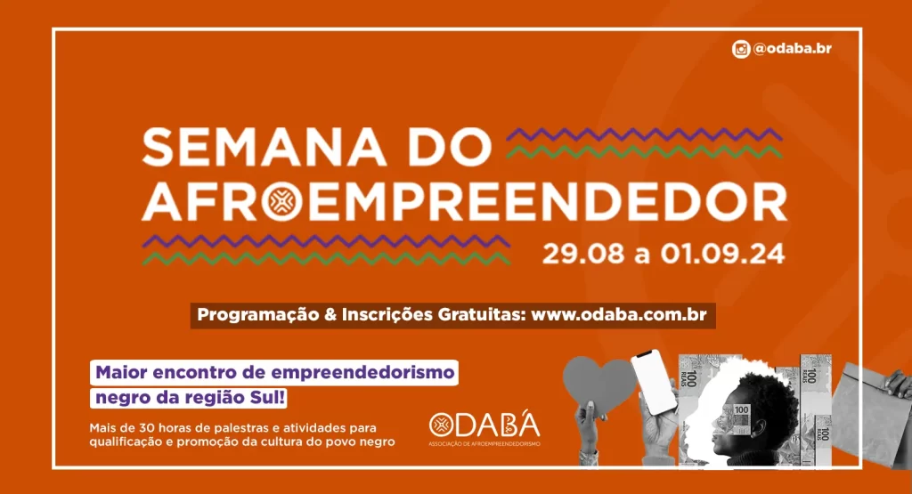 Convite da semana do afroempreendedorismo