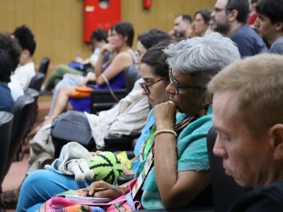 Foto da plateia do Congresso de Jornalismo ambiental