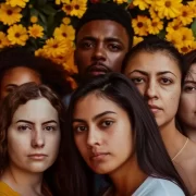 Foto com vários jovens, mostrando a diversidade, é o lugar de fala versus a verdade