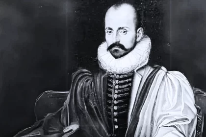 Ilustração do escritor Montaigne, criador do gênero ensaio