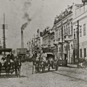 Foto antiga do Caminho Novo, atual Voluntários da Pátria, on de o pai do comendador estabeleceu-se