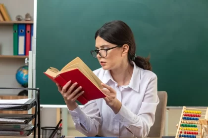 Professora lê um livro na sua mesa. Autor fala da capital gaúcha