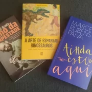 Foto das capas dos livros citados pela autora, que diz: a arte salva