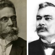 Fotos antigas de Machado de Assis e Silvio Romero