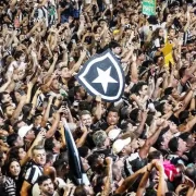 Foto da torcida botafoguense no dia da final da Libertadores