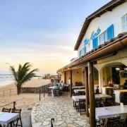 Foto do restaurante Mar Aberto em Arembepe, na Bahia.