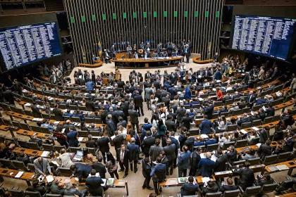 Plenário da Câmara dos Deputados, um dos pilares da república