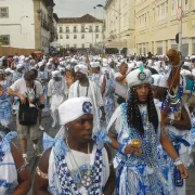 Foto do bloco Filhos de gandhi no carnaval baiano