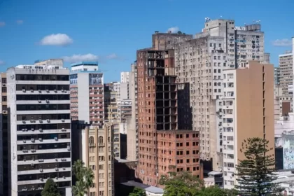 Prédios no centro Histórico de Porto Alegre