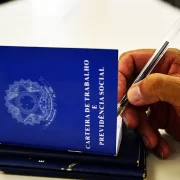 Foto de uma carteira de trabalho. Autor faz comparações entre sangue e seiva