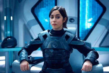Foto de uma mulher numa espaçonave. Faz parte de um episódio de black mirror